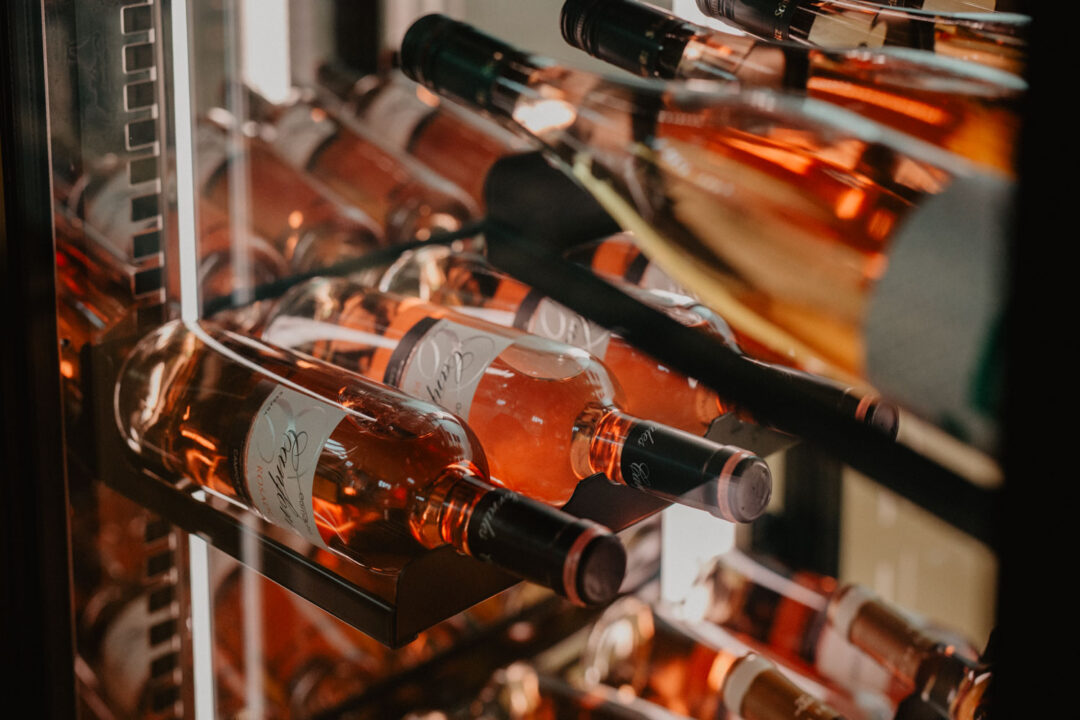 Gekühlte Roséweine bei Hochzeitsfeier in Köln