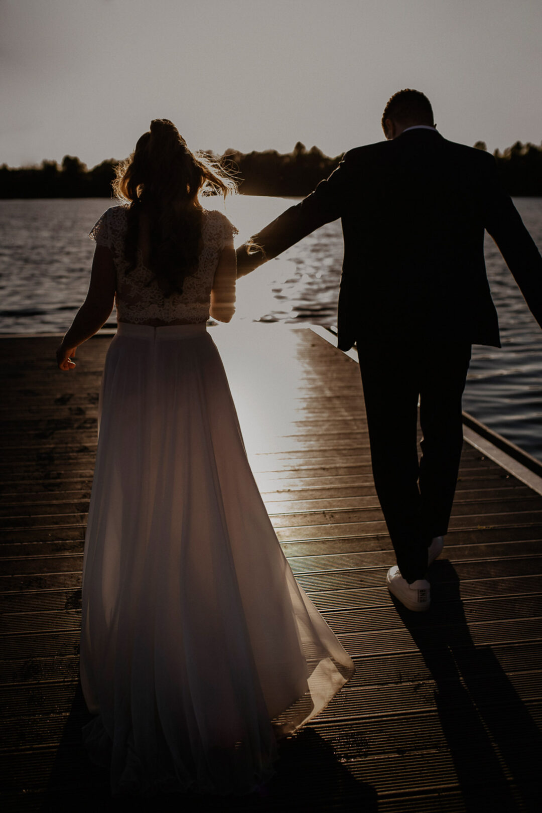 Paarshooting bei Sonnenuntergang am Sandhofsee